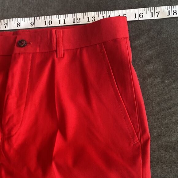 Men’s or Teen Red Flat Fronted Dress Pants Prom Party Formal Size 31 NWT - Picture 5 of 9